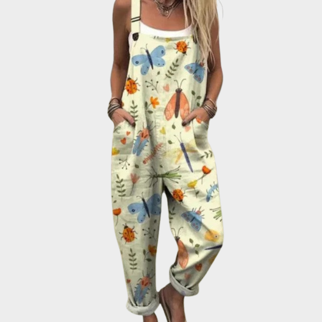Comfortable Printed Overall