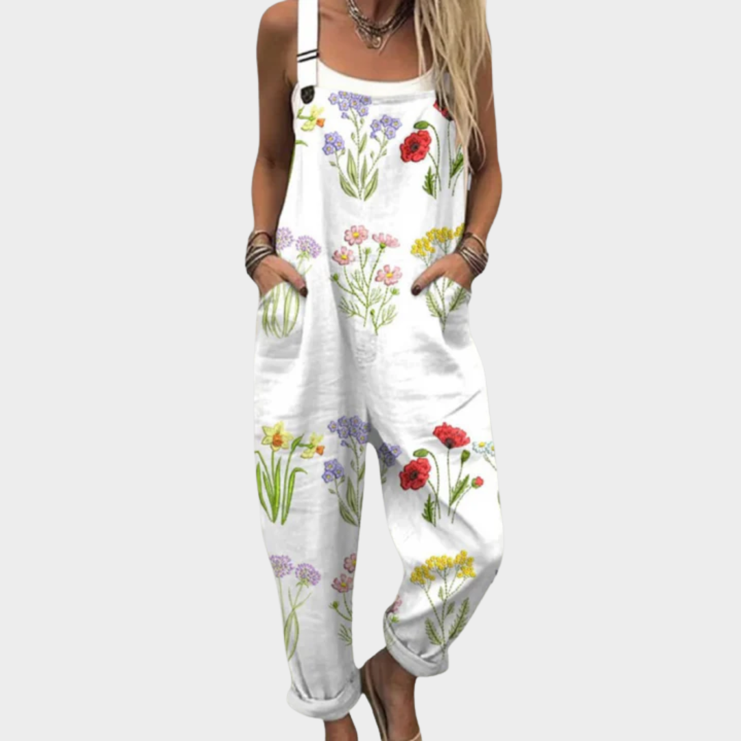 Comfortable Printed Overall