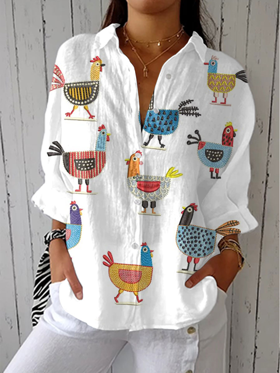Playful Hen Blouse