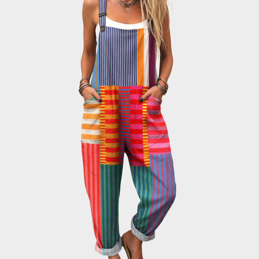 Comfortable Printed Overall