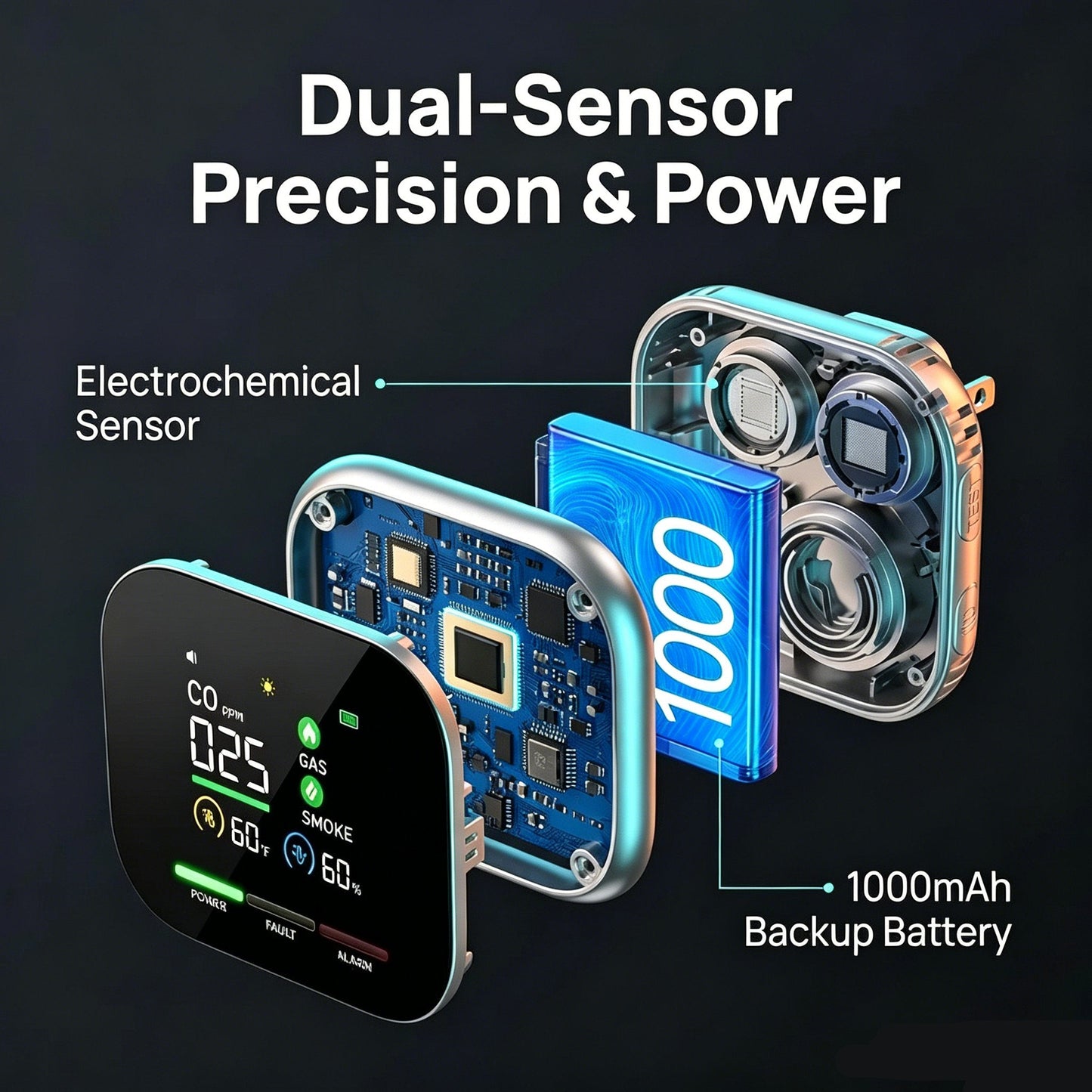 🛡️ 6-in-1 Smart Home Safety Detector