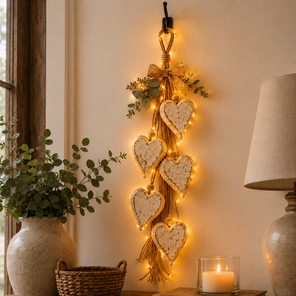 🔥Last Day 45% OFF - 🤎 Hanging Heart Wall Decor