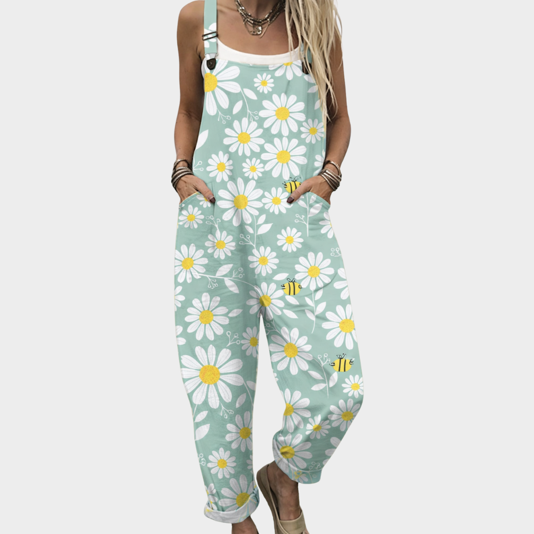 Comfortable Printed Overall