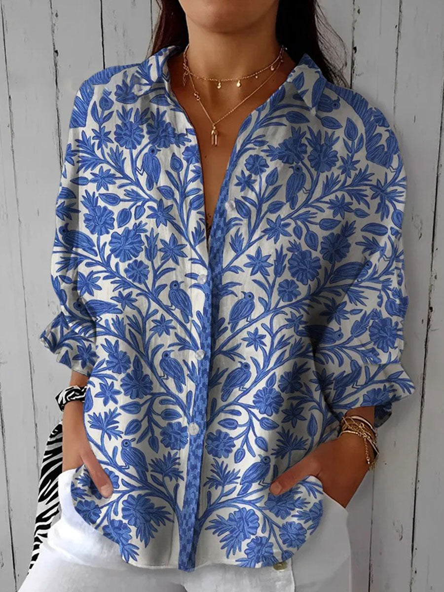 Blue Garden Blouse