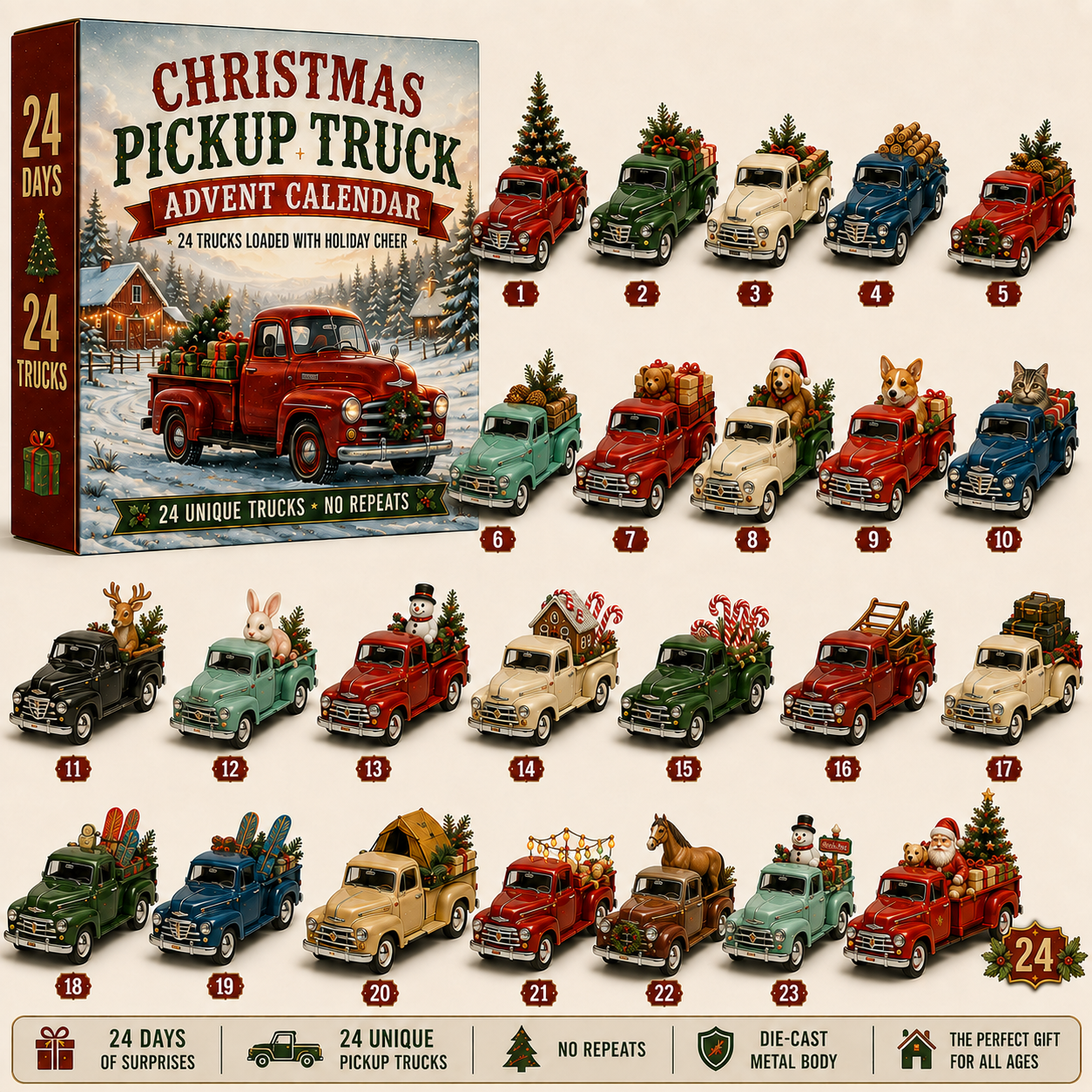 ๐ 24-Day Vehicle Advent Calendar