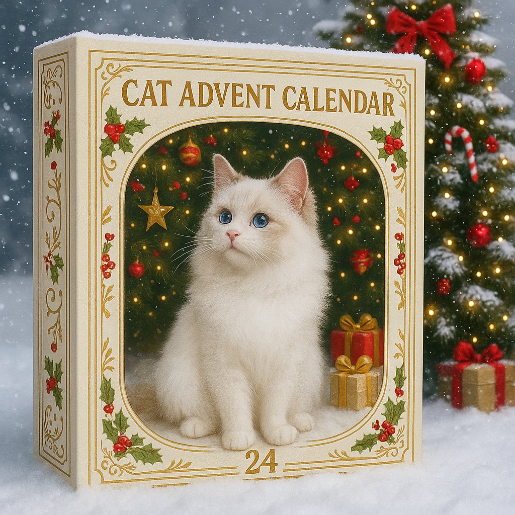 🌎Ends Today: 70% OFF!🔥Advent Calendar 2026 Cat Advent Calendar Gift for Adults Friends Cat Owners and Lovers Christmas Holiday Countdown Gift 24 Designs Cats Charm Christmas Tree Ornament