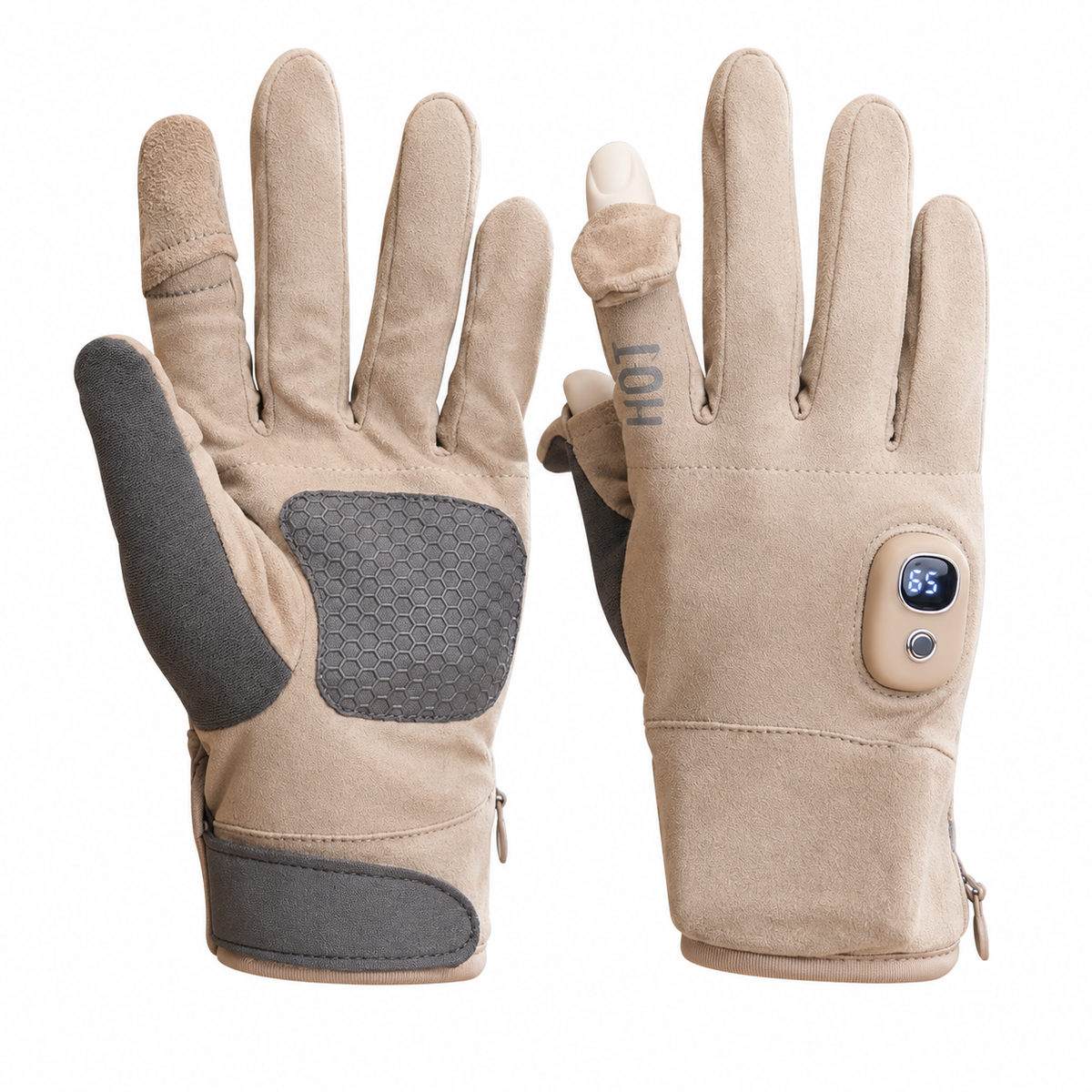 ๐ฅ Rechargeable Heated Winter Gloves โ Adjustable Warmth, Touchscreen & Outdoor Grip