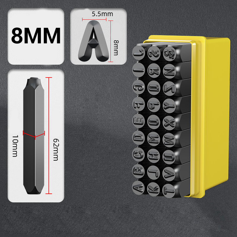 ✈️Last Day 50% OFF✨📦 50% OFF! 🧳Steel Letter & Number Stamp Set