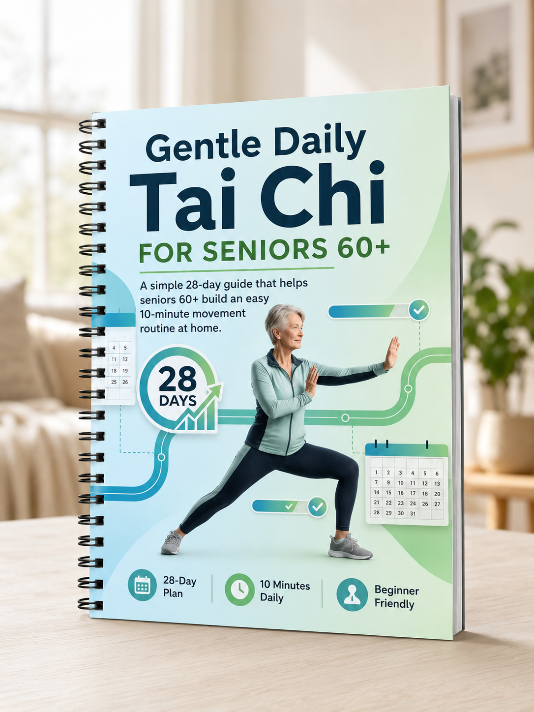 ✈️Last Day 50% OFF✨📅Tai Chi for Seniors 60+ Practice Guide