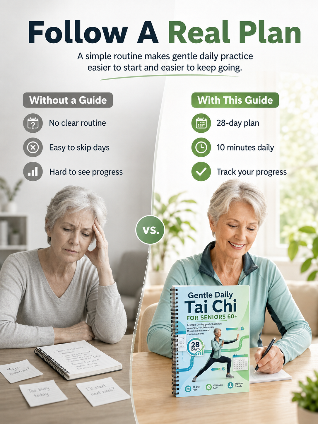 ✈️Last Day 50% OFF✨📅Tai Chi for Seniors 60+ Practice Guide