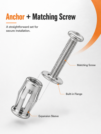 ✈️Last Day 50% OFF%🔧Hollow Wall Expansion Anchor Screw Set