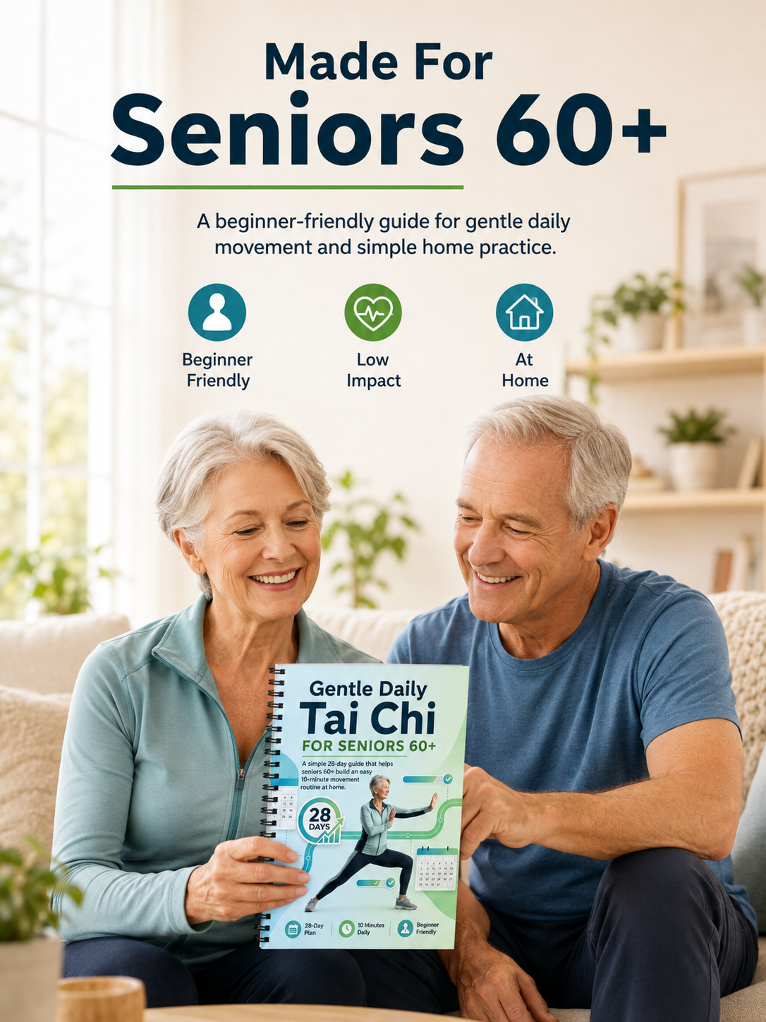 ✈️Last Day 50% OFF✨📅Tai Chi for Seniors 60+ Practice Guide