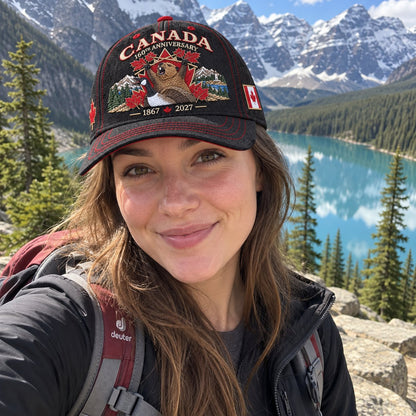 🔥LAST DAY 50% OFF - 🍁 Canada 160th Anniversary 1867–2027 - Premium Embroidered Heritage Cap100% Cotton • Detailed Embroidery • Comfortable Fit