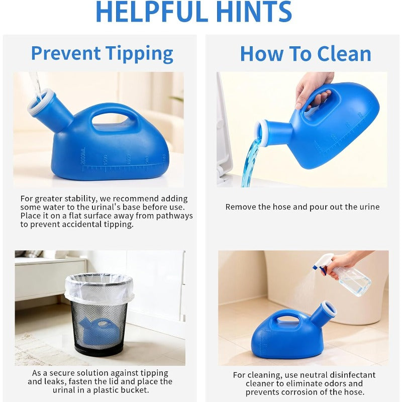 🚨Portable Urinal Bottle,With funnel (Unisex)suitable for various emergency situations