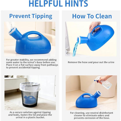 🚨Portable Urinal Bottle,With funnel (Unisex)suitable for various emergency situations