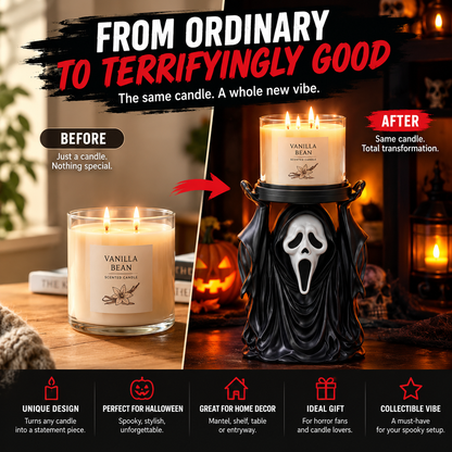 🌎Ends Today: 70% OFF!🔥👻 Ghost Candle Holder for Spooky Home Decor