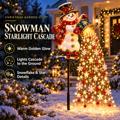 🎄50% OFF & Free Shipping🔥Christmas Starlight Cascade – Solar LED Garden Stake Lights