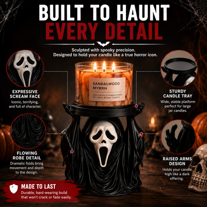 🌎Ends Today: 70% OFF!🔥👻 Ghost Candle Holder for Spooky Home Decor
