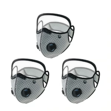 Breathing Valve Face Mask  Gray * 3 PCS