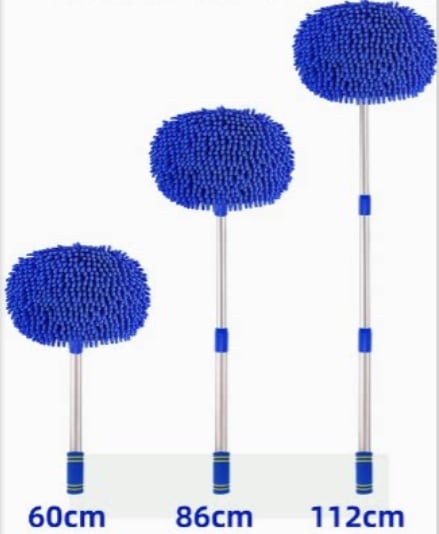 🏅⏳Time-Limited Special⏰Durable Aluminum Long Handle Telescopic Car Wash Mop – Soft Microfiber, Scratch-Free & Adjustable Length ✨