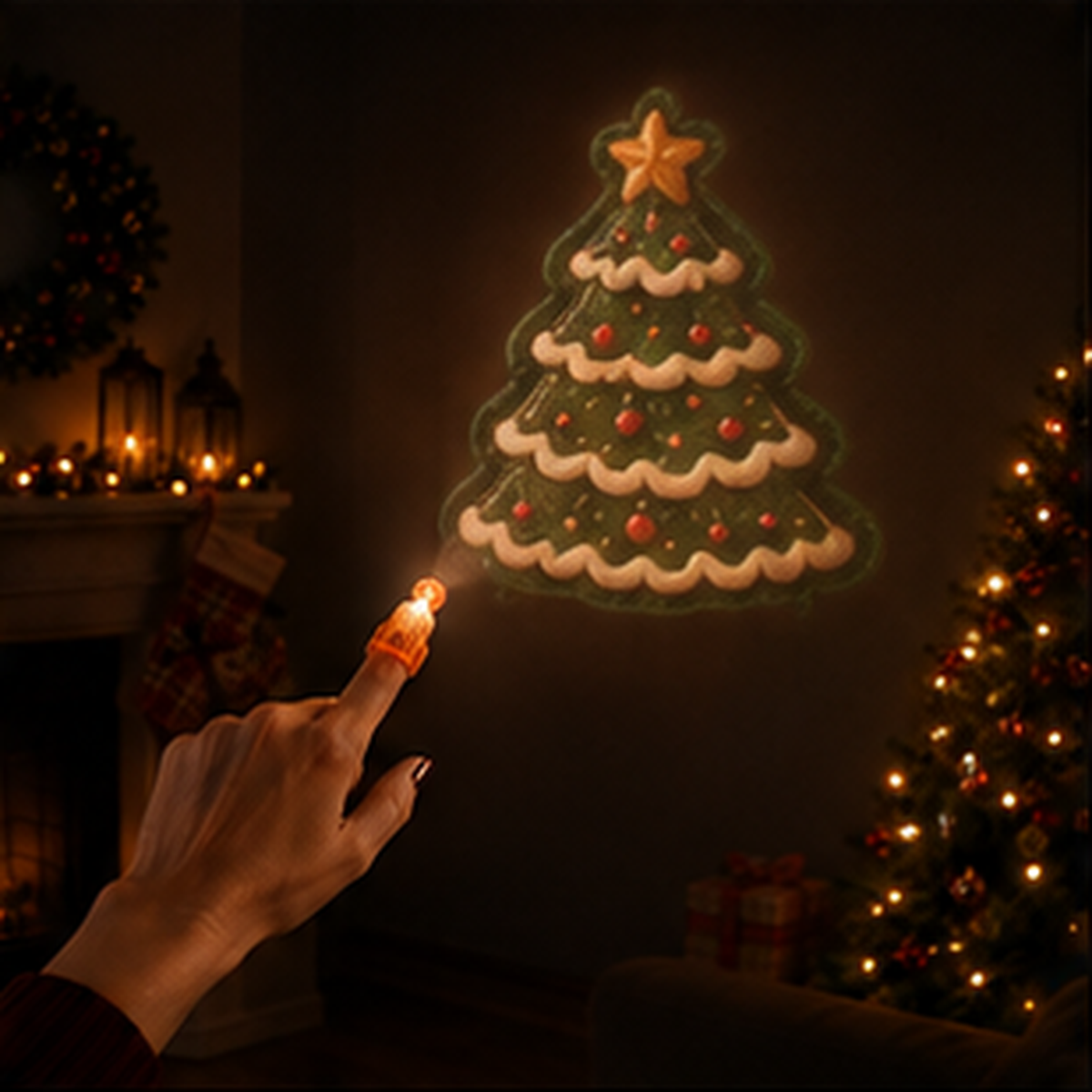 🎄Christmas Finger Projector Lights （16 PCS）– Mini Pattern Projector