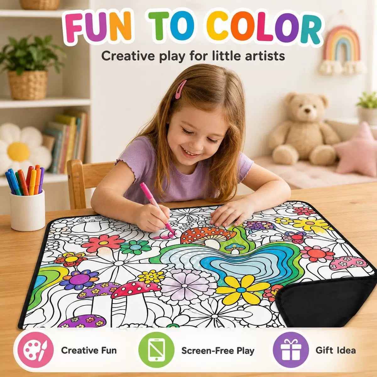 Ahlwo™ Coloring Blanket🖍️ Color It. Wash It. Repeat It! 🔄✨