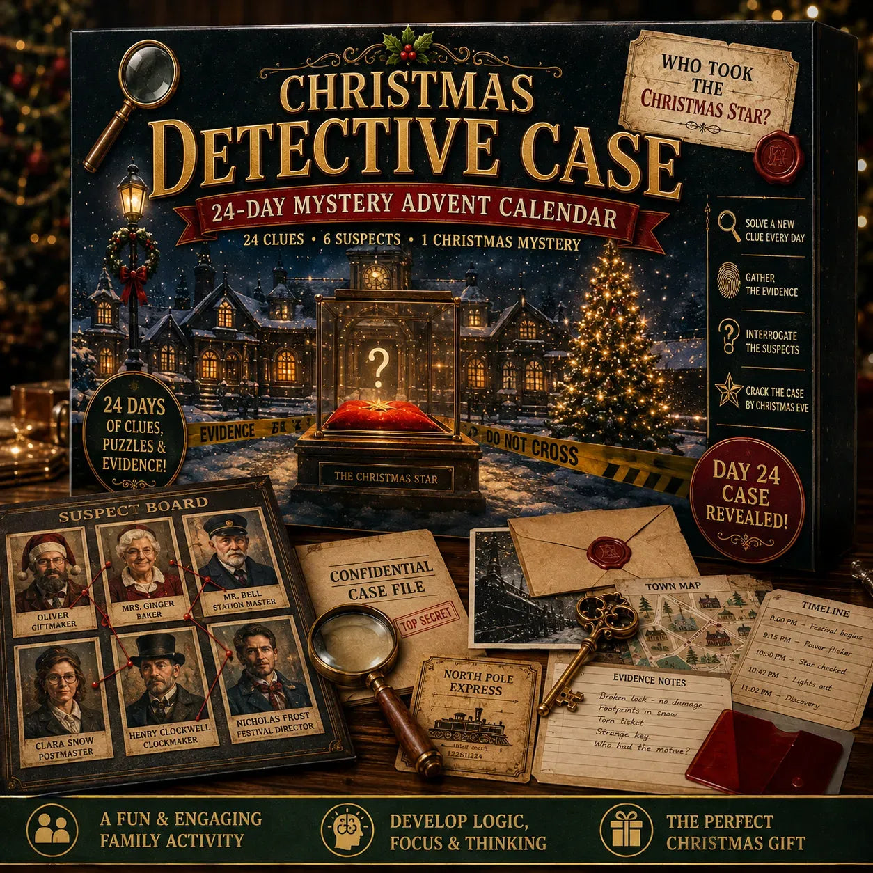 ✈️Last Day 50% OFF✨24 Days. 24 Clues. One Mystery to Solve. 🕵️