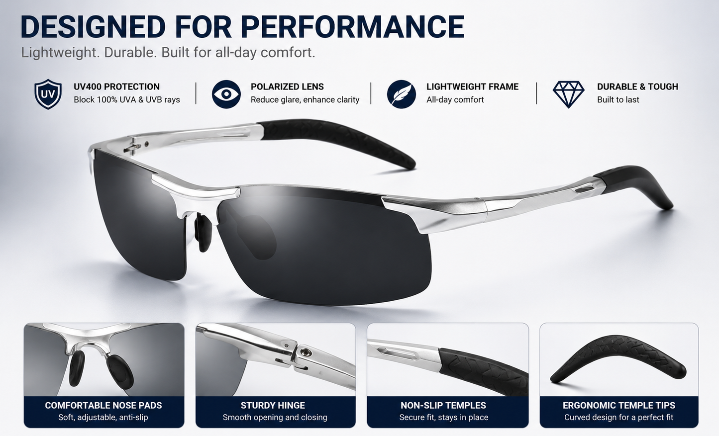 🏅100K+ Sold ✨New-Photochromic Sunglasses with Anti-glare Polarized Lens