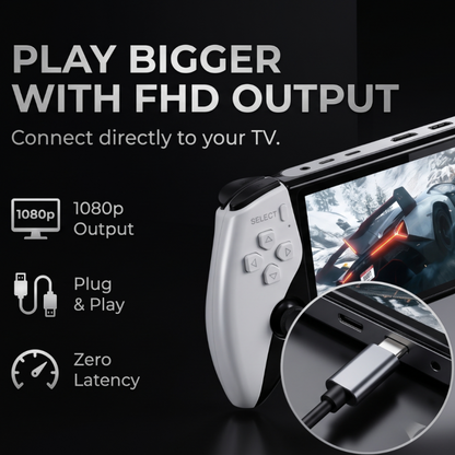 🎄Christmas Sale 40% OFF🎁 Ahlwoultra Retro Handheld Game Console with HD 5-inch IPS Screen over 20,000 Games