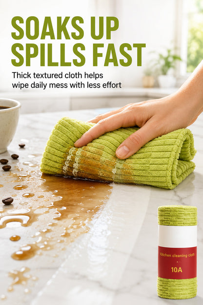 🧼 Reusable Cleaning Cloth Roll ✨ Tear Off, Wash & Reuse