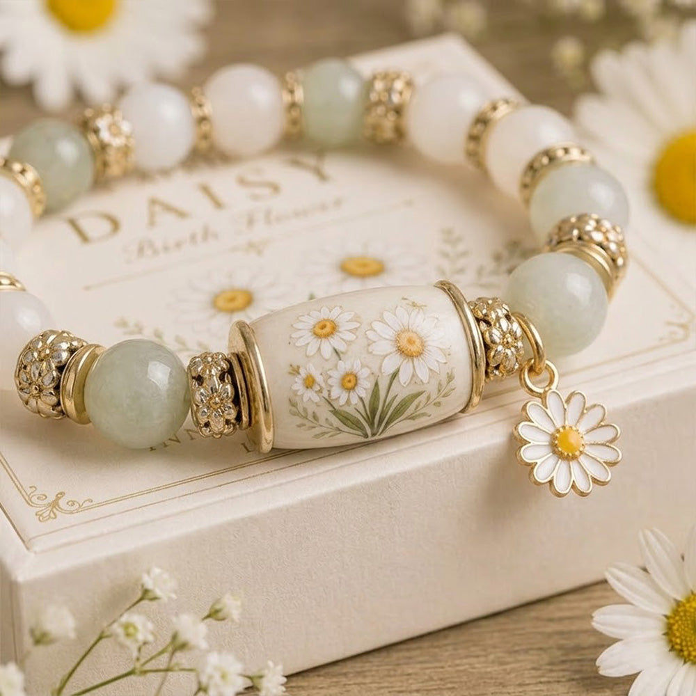 ✈️Last Day 50% OFF✨🌸 Birth Flower Blessing Bracelet | 2026 Limited Edition Only 8 Left