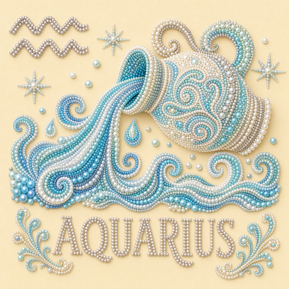 ✨ Pick Your Sign & Create It – Zodiac Pearl Painting DIY Kit | 12 Unique Designs