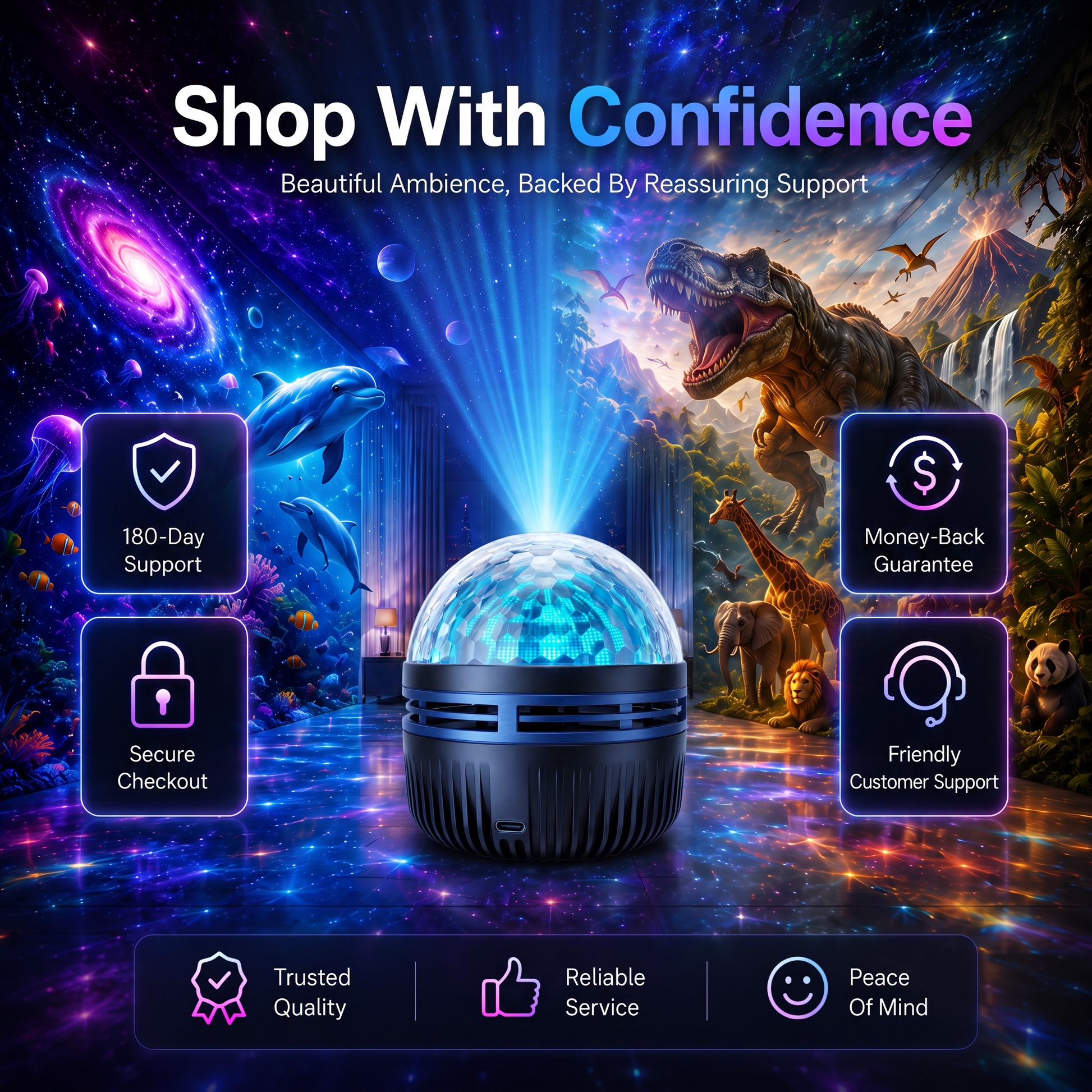 🦖 HOT DEAL 55% OFF | Transform Your Room After Dark