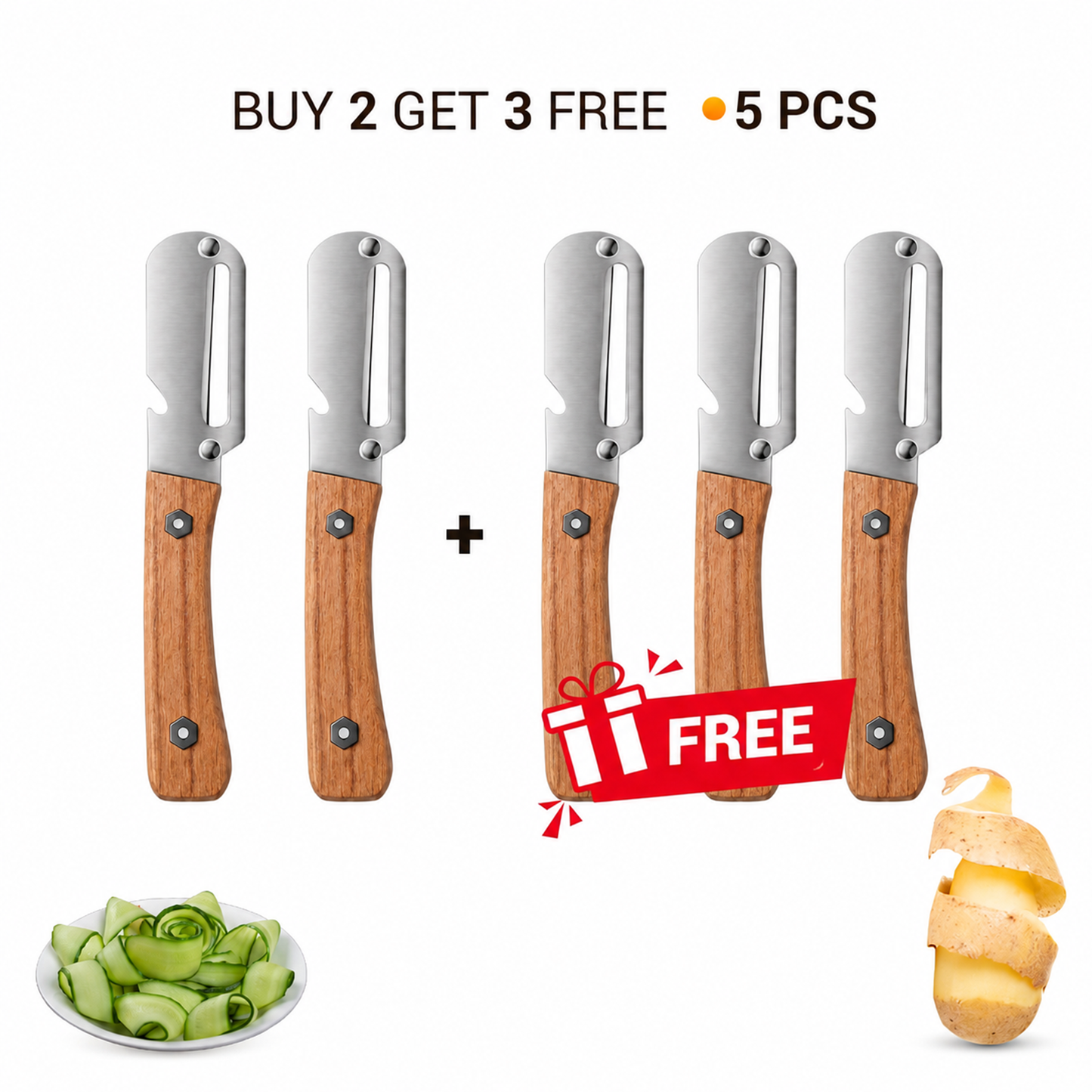 🌎Ends Today: 70% OFF!🔥✨Buy 1 Get 1 Free✨Multi-Functional Vegetable Peeler for Kitchen