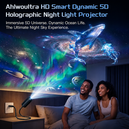⏰Last day Promotion 🔥5D Galaxy Ocean Projector for Bedroom