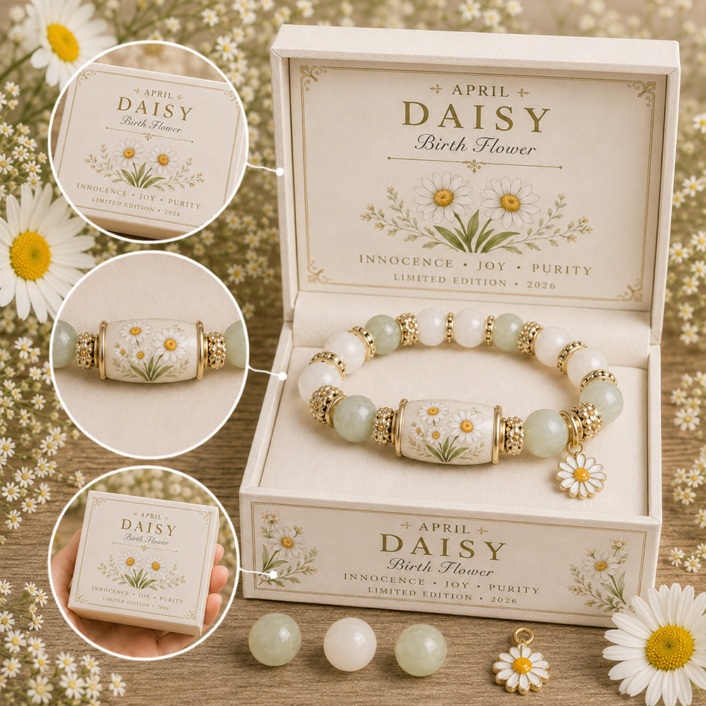 ✈️Last Day 50% OFF✨🌸 Birth Flower Blessing Bracelet | 2026 Limited Edition Only 8 Left