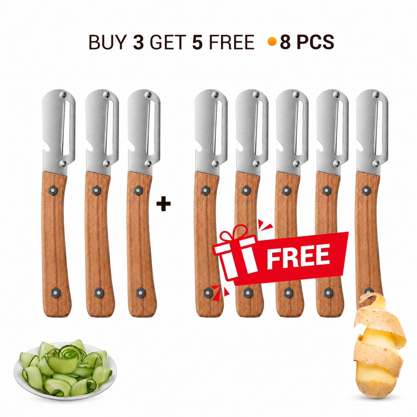 🌎Ends Today: 70% OFF!🔥✨Buy 1 Get 1 Free✨Multi-Functional Vegetable Peeler for Kitchen
