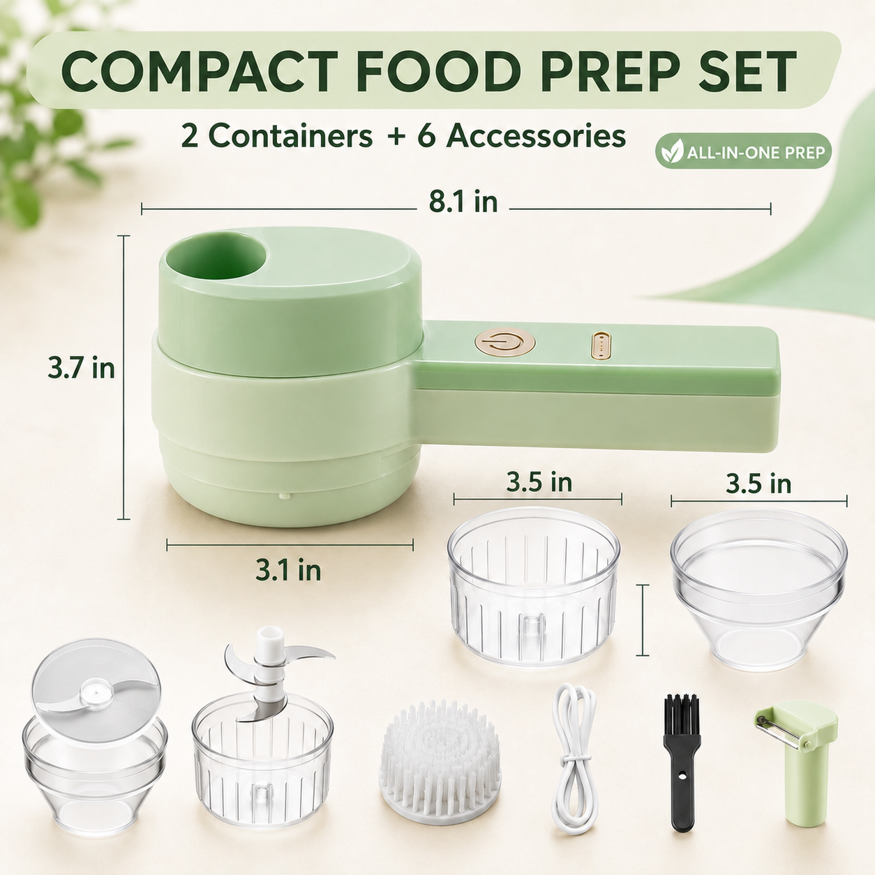 🌎Ends Today: 70% OFF!🔥🧄 4-in-1 Handheld Electric Chopper: Slice, Mince, Peel & Auto-Clean!