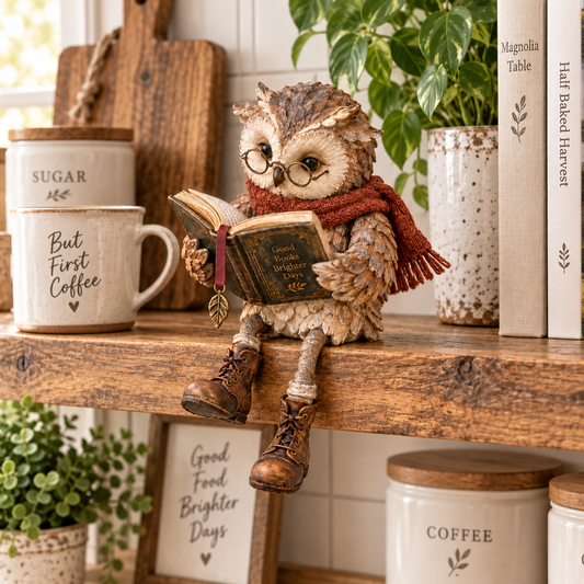 🏅2026 Best Seller🔥Reading Owl Figurine