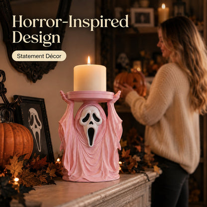 👻 Ghostface Scream Candle Holder 🕯️ Spooky Halloween Decor