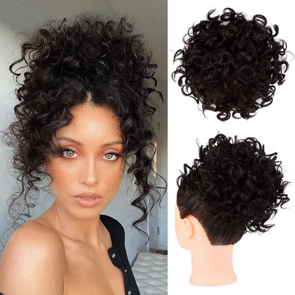 ✨HOT DEAL 55% OFF JUST PULL THE DRAWSTRING — INSTANT CURLY BUN.