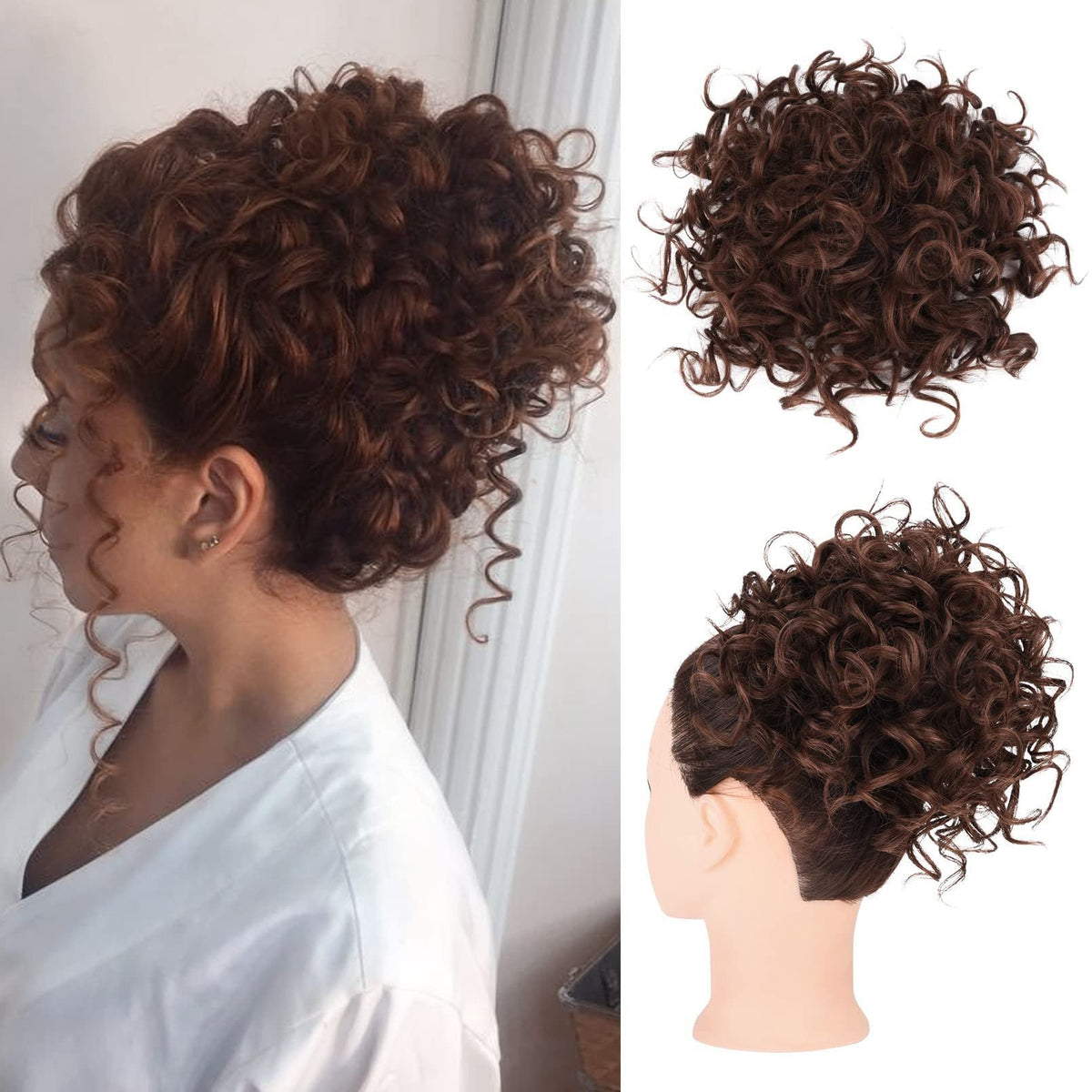 ✨HOT DEAL 55% OFF JUST PULL THE DRAWSTRING — INSTANT CURLY BUN.