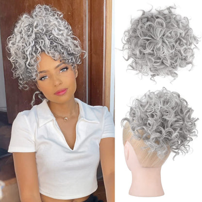 ✨HOT DEAL 55% OFF JUST PULL THE DRAWSTRING — INSTANT CURLY BUN.