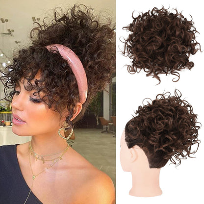✨HOT DEAL 55% OFF JUST PULL THE DRAWSTRING — INSTANT CURLY BUN.