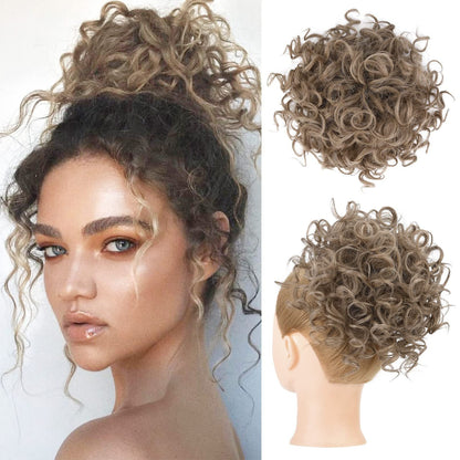 ✨HOT DEAL 55% OFF JUST PULL THE DRAWSTRING — INSTANT CURLY BUN.