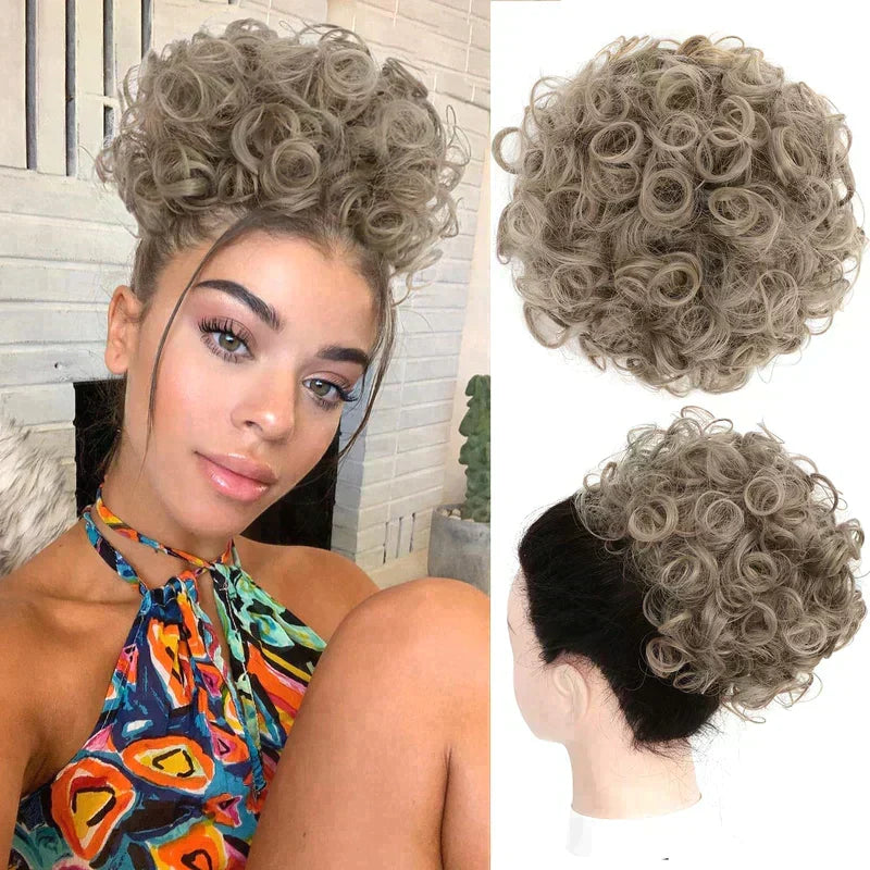 ✨HOT DEAL 55% OFF JUST PULL THE DRAWSTRING — INSTANT CURLY BUN.
