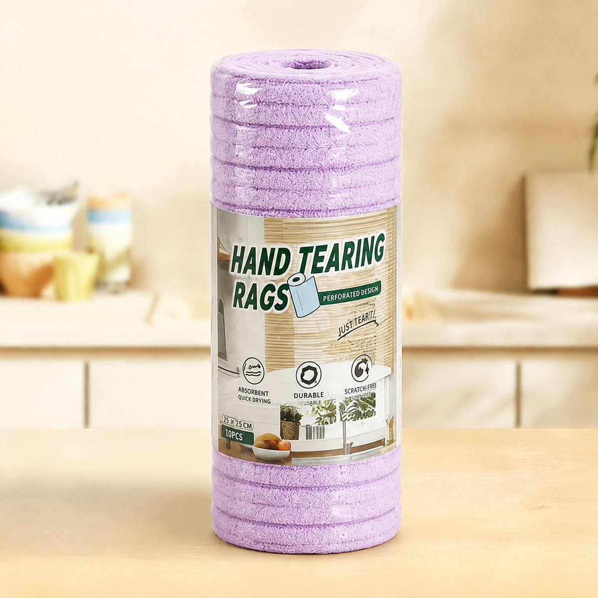 🧼 Reusable Cleaning Cloth Roll ✨ Tear Off, Wash & Reuse