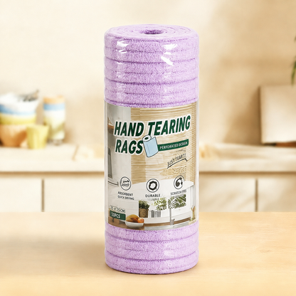 🧼 Reusable Cleaning Cloth Roll ✨ Tear Off, Wash & Reuse