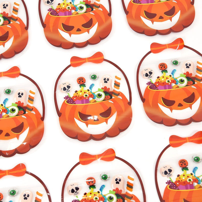 👻Halloween Bestsellers-Halloween Transparent Pumpkin Favor Bags