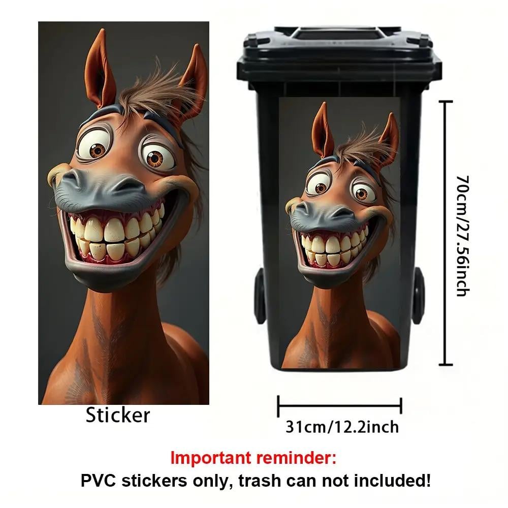 🌎Ends Today: 70% OFF!🔥Creative Trash Can Sticker with Colourful Cartoon✨